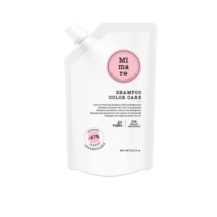 Mimare Champú Color Care Protector del Color con Granada para Cabello Coloreado y Tratado - Nutrición y Brillo Intenso - 480ml Mimare Champú Color Care Protector del Color con Granada para Cabello Coloreado y Tratado - Nutrición y Brillo Intenso - 480ml