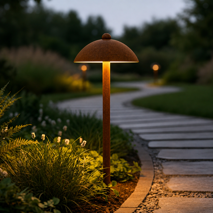 Sarh Baliza LED Exterior 70cm 7W 3000K Marrón Óxido Sarh Baliza LED Exterior 70cm 7W 3000K Marrón Óxido