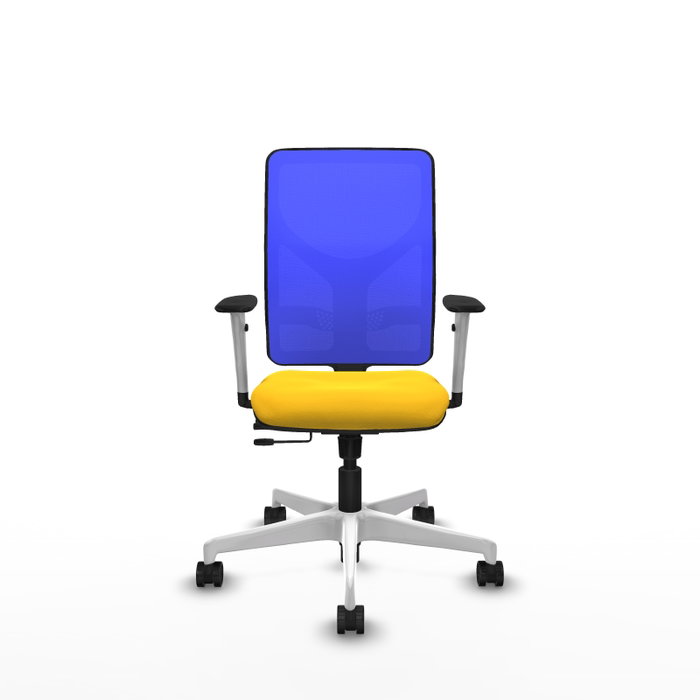 PIQUERAS Y CRESPO Silla de oficina Motilla con mecanismo Sincro/Traslack, Amarillo y Azul PIQUERAS Y CRESPO Silla de oficina Motilla con mecanismo Sincro/Traslack, Amarillo y Azul