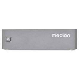 Medion MD35340 S06e Barebone Mini PC Intel N100 4 núcleos hasta 3.4GHz, DDR4 hasta 32GB, SSD M.2, WiFi 6, Bluetooth 5.2, HDMI, DisplayPort, Compatible VESA, sin Sistema