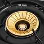 HAEGER Triple Safine Placa de gas de 3 fuegos en acero inoxidable