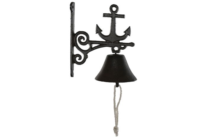 DKD Home Decor Campana Mediterraneo Marron Negro Hierro Colado 10 x 17 x 16 cm DKD Home Decor Campana Mediterraneo Marron Negro Hierro Colado 10 x 17 x 16 cm