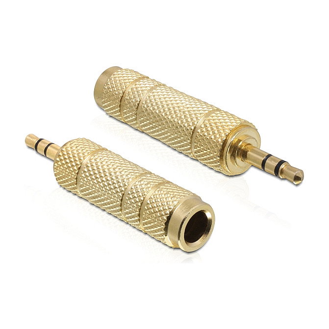 DeLOCK 65360 Adaptador de Audio Jack 3,5 mm Macho a 6,35 mm Hembra DeLOCK 65360 Adaptador de Audio Jack 3,5 mm Macho a 6,35 mm Hembra