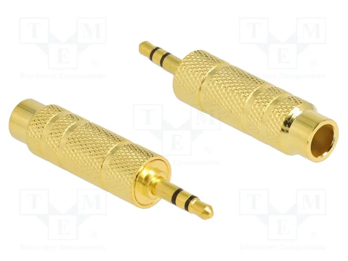 DeLOCK 65360 Adaptador de Audio Jack 3,5 mm Macho a 6,35 mm Hembra DeLOCK 65360 Adaptador de Audio Jack 3,5 mm Macho a 6,35 mm Hembra