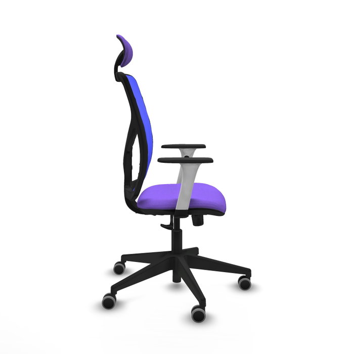 PIQUERAS Y CRESPO Silla de oficina Motilla con mecanismo Sincro, Lila y Azul PIQUERAS Y CRESPO Silla de oficina Motilla con mecanismo Sincro, Lila y Azul