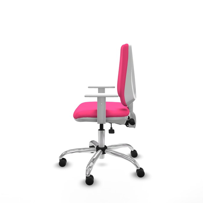 PIQUERAS Y CRESPO Silla de oficina Elche Rosa con mecanismo Asincro