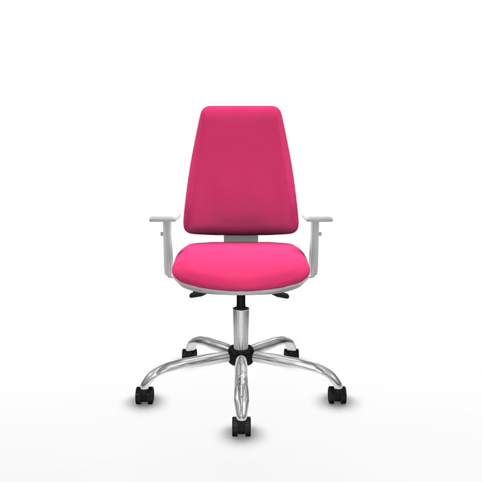 PIQUERAS Y CRESPO Silla de oficina Elche Rosa con mecanismo Asincro