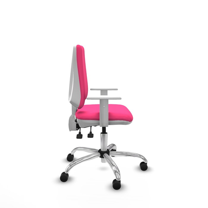 PIQUERAS Y CRESPO Silla de oficina Elche Rosa con mecanismo Asincro