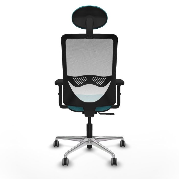PIQUERAS Y CRESPO Silla de oficina Zulema con mecanismo Sincro, Turquesa y Blanco PIQUERAS Y CRESPO Silla de oficina Zulema con mecanismo Sincro, Turquesa y Blanco
