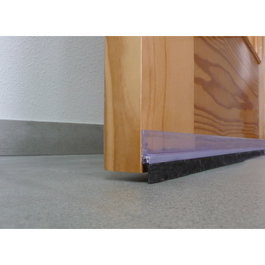 Burcasa Burlete de PVC con flecos transparente de 1 metro