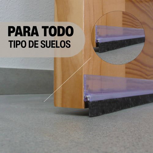 Burcasa Burlete de PVC flecos transparente 1m Burcasa Burlete de PVC flecos transparente 1m