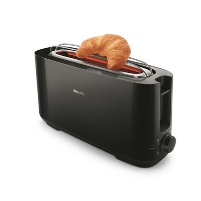 Philips Daily Collection HD2590/90 Tostadora de ranura larga, Negro