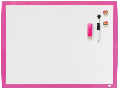 Nobo Pizarra Blanca Magnética Marco Fucsia 585x430 mm Nobo Pizarra Blanca Magnética Marco Fucsia 585x430 mm