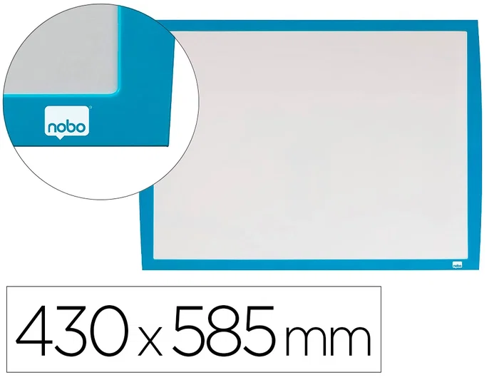 Nobo Pizarra Blanca Magnética Marco Azul 430x585 mm Nobo Pizarra Blanca Magnética Marco Azul 430x585 mm