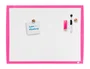 Nobo Pizarra Blanca Magnética Marco Fucsia 585x430 mm