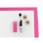 Nobo Pizarra Blanca Magnética Marco Fucsia 585x430 mm