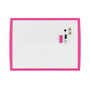 Nobo Pizarra Blanca Magnética Marco Fucsia 585x430 mm