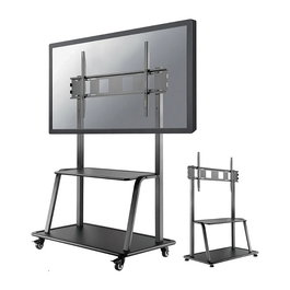 Newstar Soporte para TV con Ruedas, Pantalla 60'' a 105'', Peso Max. 150 kg, Ajuste de Altura 138-153 cm, Color Negro