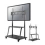 Newstar Soporte para TV con Ruedas, Pantalla 60'' a 105'', Peso Max. 150 kg, Ajuste de Altura 138-153 cm, Color Negro