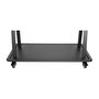 Newstar Soporte para TV con Ruedas, Pantalla 60'' a 105'', Peso Max. 150 kg, Ajuste de Altura 138-153 cm, Color Negro