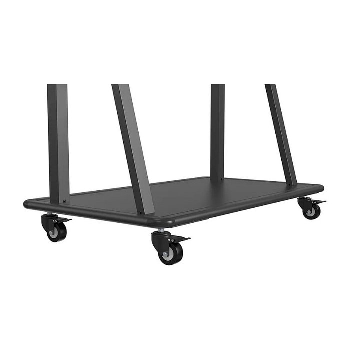 Newstar Soporte para TV con Ruedas, Pantalla 60'' a 105'', Peso Max. 150 kg, Ajuste de Altura 138-153 cm, Color Negro