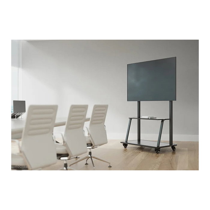 Newstar Soporte para TV con Ruedas, Pantalla 60'' a 105'', Peso Max. 150 kg, Ajuste de Altura 138-153 cm, Color Negro