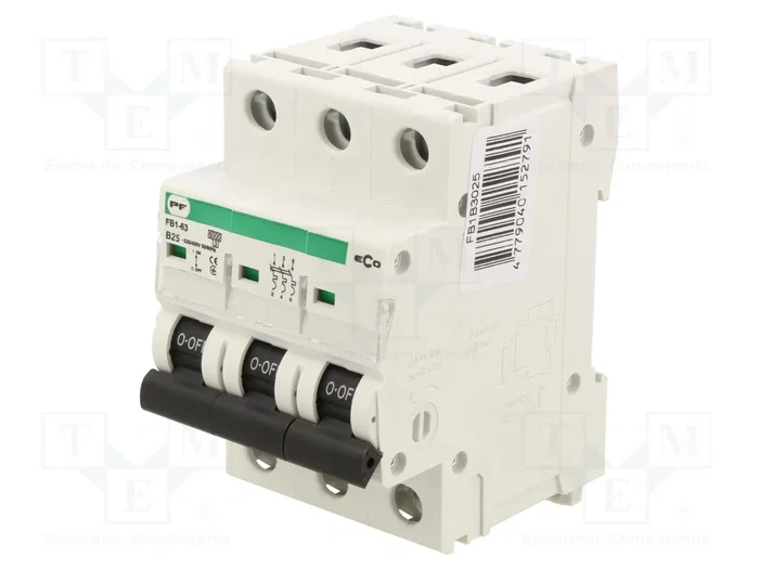 Promfactor Baltic Interruptor magnetotérmico ECO 25A 3 Polos Promfactor Baltic Interruptor magnetotérmico ECO 25A 3 Polos