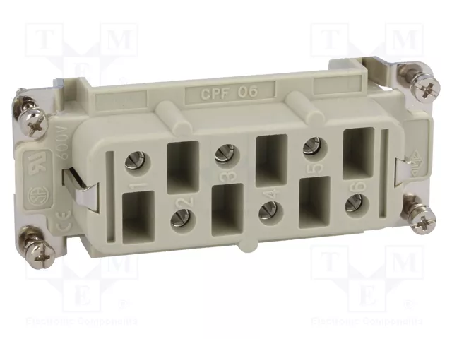 ILME CPF06 Plantilla de contacto HDC hembra de 6 pines