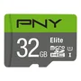 PNY P-SDU32GU185GW-GE Tarjeta MicroSDHC Elite 32 GB, UHS-I, Clase 10, Velocidad 100 MB/s, U1