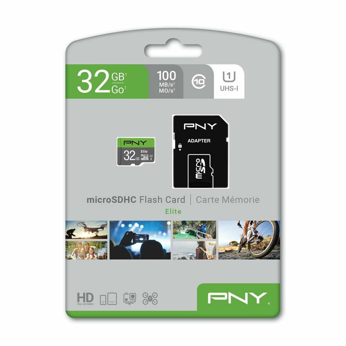 PNY Elite 32 GB MicroSDHC UHS-I Clase 10