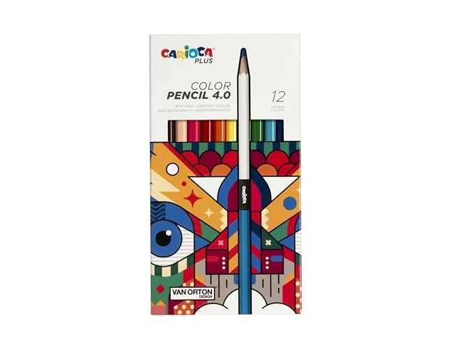 Carioca Lápices de Colores Plus 4.0, Caja de 12 Unidades Colores Surtidos Carioca Lápices de Colores Plus 4.0, Caja de 12 Unidades Colores Surtidos