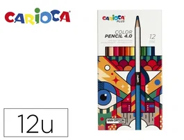 Carioca Lápices de Colores Plus 4.0 Caja de 12 Unidades Colores Surtidos