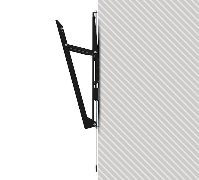 B-Tech Soporte de Pared BT9910 para TV/Pantallas de 65-100", Capacidad 130kg, Inclinación 15°, Negro