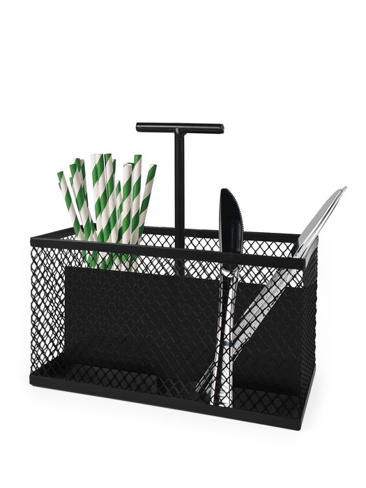 Inde Organizador Menaje Mesa Metal Rectangular 20.5 cm x 10.7 cm x 21.6 cm My Bar (8 Unidades)