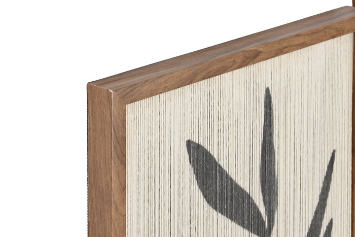 DKD Home Decor Cuadro Algodón PS Hojas 3D Surtido de 2 Unidades DKD Home Decor Cuadro Algodón PS Hojas 3D Surtido de 2 Unidades
