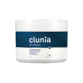 Vetnova Clunia Zn Wipes - Toallitas para Higiene Dental de Perros, Gatos, Exóticos y Caballos - Combate Halitosis, Placa y Sarro - 100 Unidades