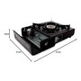 Alpen Camping Tyrol Cocina Portátil de 1 Fuego para Camping, Usa Cartucho Gas 227 g, Incluye Maletín, 2.0 KW, Negra, 36 x 12 x 30 cm