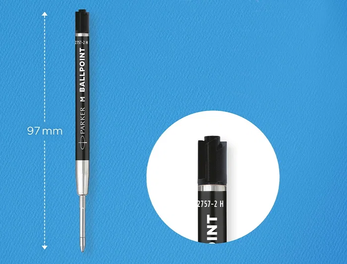 Recambio Parker Plastico Punta Normal Negro