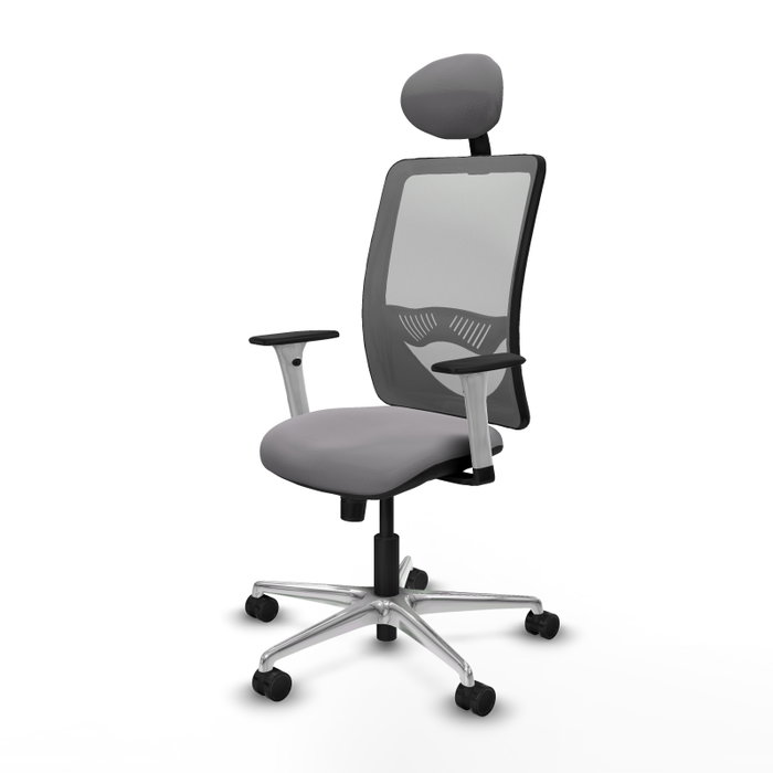 PIQUERAS Y CRESPO Silla de oficina Zulema Gris con Mecanismo Sincro PIQUERAS Y CRESPO Silla de oficina Zulema Gris con Mecanismo Sincro