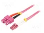 GOOBAY Cable de conexión de fibra óptica OM4 LC/UPC-SC/UPC 10m
