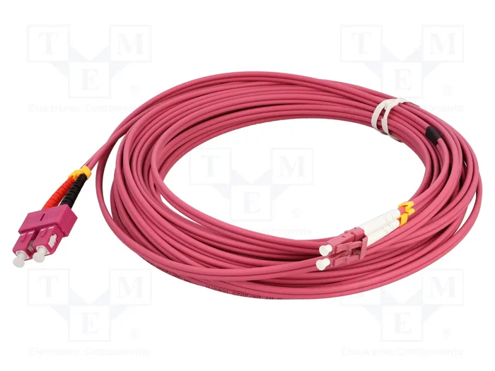 GOOBAY Cable de conexión de fibra óptica OM4 LC/UPC-SC/UPC 10m