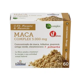 NATURE ESSENTIAL Maca Complex 3000Mg 60Cap. Mejora Energía y Vitalidad