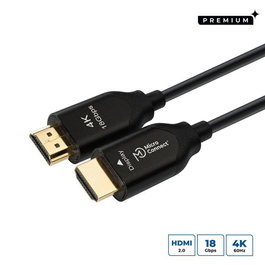 MicroConnect Cable HDMI 2.0 de Fibra Óptica Activa Premium 25m Ligero y Flexible Sin Pérdida de Datos