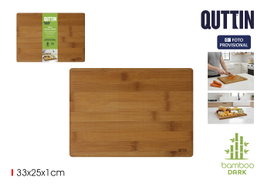 Quttin Tabla de Cortar y Servir Bambú Dark 33x25x1 cm (Pack de 18)引入
