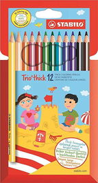 Stabilo Lápices De Colores Trio Thick Estuche 12 Ud C-Surtidos