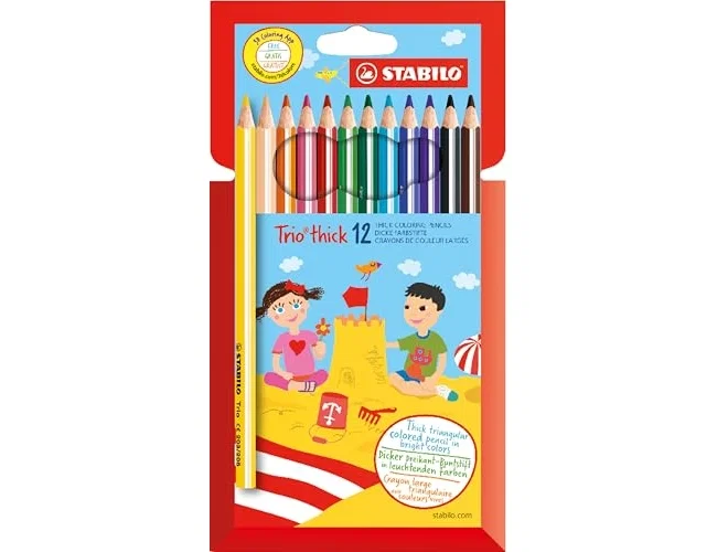 Stabilo Trio Thick Lápices de Colores de 12 Unidades Stabilo Trio Thick Lápices de Colores de 12 Unidades