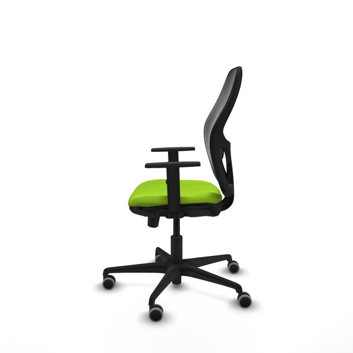 PIQUERAS Y CRESPO Silla de oficina Jorquera con mecanismo Sincro/Traslack, Pistacho y Negro