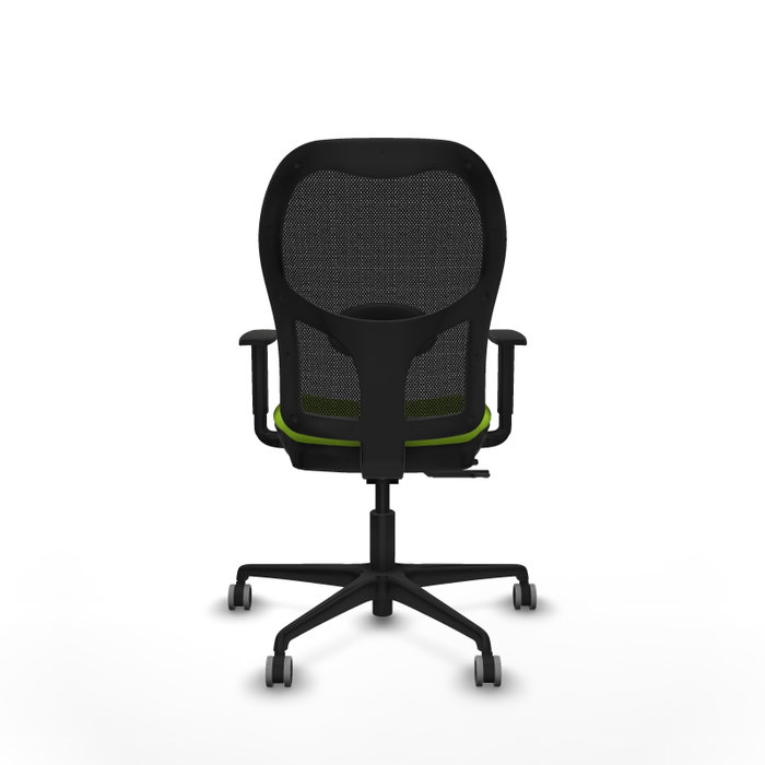 PIQUERAS Y CRESPO Silla de oficina Jorquera con mecanismo Sincro/Traslack, Pistacho y Negro