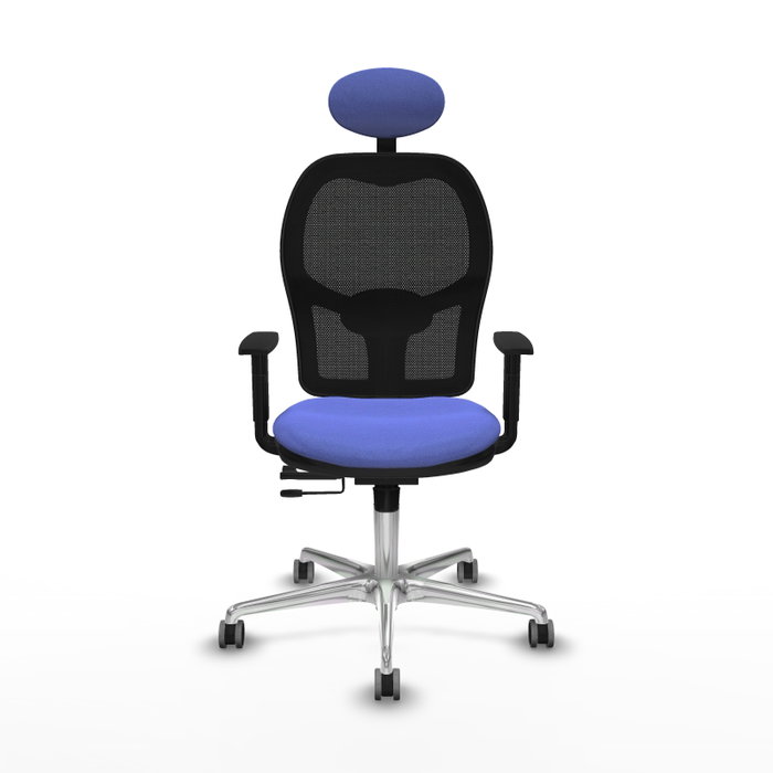 PIQUERAS Y CRESPO Silla de oficina Jorquera Azul claro con mecanismo Sincro/Traslack