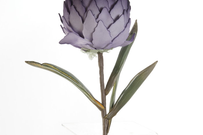 DKD Home Decor Flor Rosa Lila 10x78x10 cm (12 Unidades) Material EVA